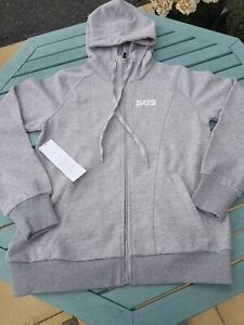 BNWT Women Casall Essential Full Zip Sweatshirt Hoodies Grey XL RRP £68 