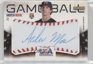 2014 Panini USA Baseball Box Set Game Ball Signatures /99 Andrew Moore #23 Auto