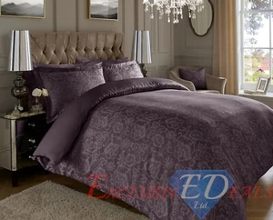 Luxus Jacquard Bettbezug Set 600TC Blumenmuster Baumwolle reichhaltige Bettwäsche mit Kissenbezügen - Bild 1 von 18