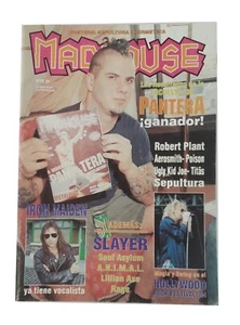 1994 Pantera Anselmo Madhouse Argentina Heavy Metal Magazine w/Sepultura Poster - Picture 1 of 8