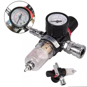 1/4" Regler mit Manometer für Kompressor Druckluftdruck 130psi - Bild 1 von 12