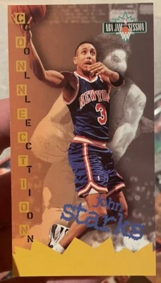 1995-96 Fleer NBA Jam Session John Starks #74 New York Knicks Tall Boy Card - Imagem 1 de 2