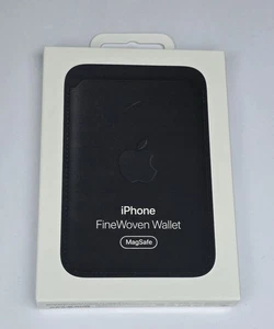 New NIB Apple FineWoven Black Wallet MagSafe for iPhone 12/ 13/14/15/16 Series - Picture 1 of 3