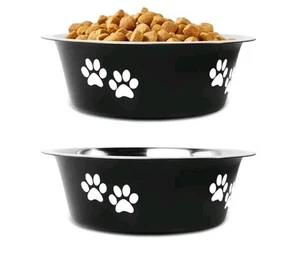 Stainless Steel Dog Dishes, 6.6 Cups, Raised Pet Feeder With Non Slip Bottom - Picture 1 of 6