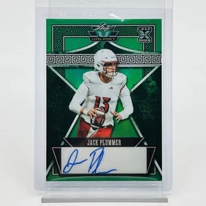 Autógrafos Leaf Eclectic Valiant 2024 Jack Plummer RC automático #V-JP1 5/5 verde - Imagen 1 de 3
