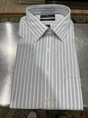 Camisa de vestir 17 cuello 34 manga XL para hombre Hart Schaffner Marx abotonada nueva con etiqueta Foto 1 de 4