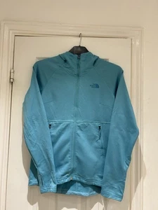 Ladies Full Zip The North Face Hoodie, Turquoise Colour, Zip Pockets. Size S - Picture 1 of 7