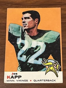 1969 Topps Football Joe Kapp #35 Minnesota Vikings - Imagen 1 de 2
