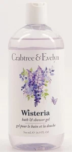 CRABTREE & EVELYN - WISTERIA - BATH AND SHOWER GEL 16.9 OZ BODY WASH - Picture 1 of 2