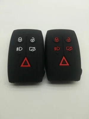 2*Cubierta de llave remota de silicona para Jaguar XF XFR XK XKR KR55WK49244 2007-2012 Foto 1 de 4