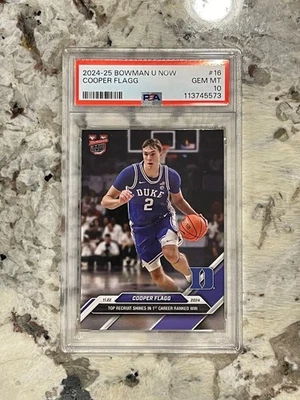 2024-25 Bowman U Now Cooper Flagg #16 PSA 10  — 第 1/2 张图片