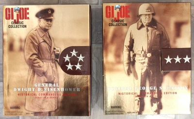 2 G.I. "Figura de acción de 12"" Joe Commanders: General George Patton Dwight Eisenhower" Foto 1 de 4