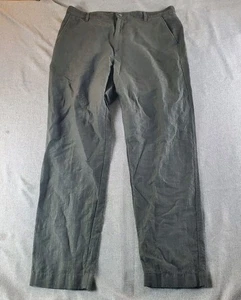 Outlier Injected Linen Pants Mens 36 Gray Warp Knit Minimalist Japanese Fabric - Picture 1 of 13