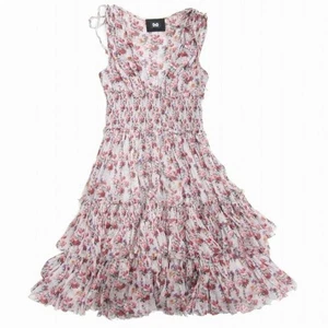 DOLCE & GABBANA Silk Chiffon Floral Sleeveless Dress Size 44 - Picture 1 of 5
