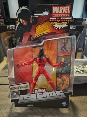 Figura Marvel Legends Araña Escarlata 6" Mapache Cohete Serie BAF 2012 Envío Gratis Foto 1 de 4