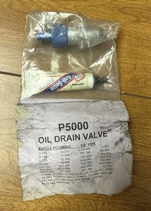 P5000 Lycoming Saf-Air Aftermarket Oil Sump Drain Valve New Sealed! - Picture 1 of 8