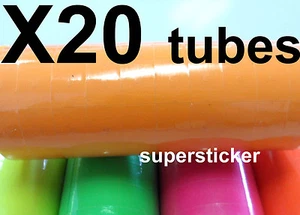 Etiquetas de precio naranja para pistola MX-6600 2 líneas 20 tubos x 14 rollos x 500  - Imagen 1 de 3
