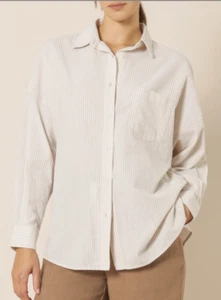 Nude Lucy Ellis Stripe Ls Shirt Size M - Picture 1 of 9