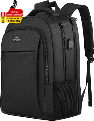 MATEIN ✅ Laptop Rucksack 17,3 Zoll Schulrucksack Laptoptasche Mit USB Teenager Notebook