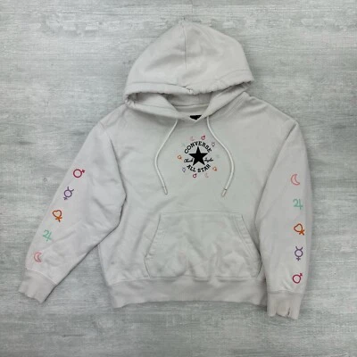 Sudadera Converse Zodiac Mujer Mediana Blanca Sudadera con Capucha Astrología Chuck Taylor Foto 1 de 4
