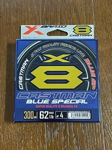 X-Braid CASTMAN BLUE SPECIAL X8 No. 4 LBS:62LB 98.4 ft (300 m) Fishing Line - Picture 1 of 2