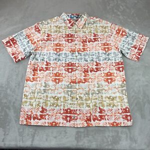 Quicksilver Shirt Men 2XL Multicolored Hawaiian Comfort Fit Short Sleeve NWOT