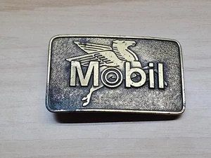 MOBIL PEGASUS BRASS BELT BUCKLE - LIMITED EDITION - Picture 1 of 4