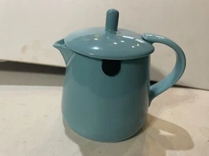 FORLIFE Teabag Teapot 12-Ounce Turquoise Teal With Teabag Rest Contemporary EUC - Picture 1 of 12