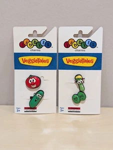 Veggie Tales Croc Charms Bob, Larry, Junior, Percy & Jean NEW! Stocking Stuffers - Picture 1 of 2
