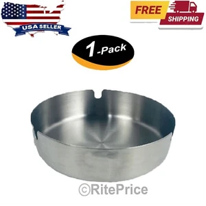 Runder 4" Metall Zigaretten Aschenbecher Schwerlast Hochwertig Outdoor Chigar Ash tray - Bild 1 von 8