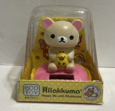 Solar Dancing Rilakkuma Bear Bobble Toy,4”tall - Image 1 of 2