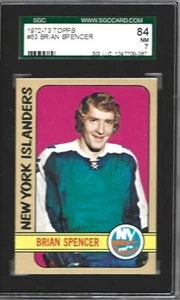 1972 TOPPS #53 BRIAN SPENCER 2ND YEAR SGC 84 OR 7 NRMT - RAZOR SHARP CORNERS ! - Picture 1 of 1