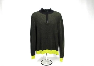 Calvin Klein Jeans Men's 1/4 Zip Soft Mock Neck Sweater Size M Long Sleeve - Picture 1 of 12