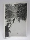 Original WWII German Army Soldiers Advance Through Snow Photo
