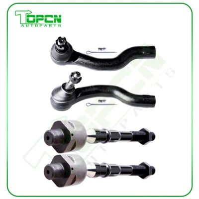 4x New Front Steering Inner Outer Tie Rod End For 2005-2019 Nissan New Frontier - Image 1 of 4