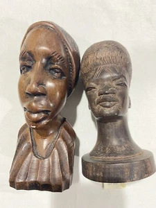 Holz geschnitzte Bantu-Kopf afrikanische Büsten - Bild 1 von 10