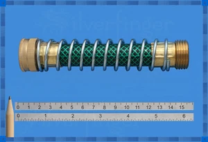 Adaptador de extensión de manguera de jardín protector de torcedura latón - resorte helicoidal de acero inoxidable - Imagen 1 de 6