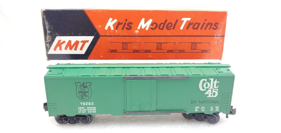 Rare KMT Kris Model Trains 76263 Colt 45 Boxcar 220 New In Original Box O gauge - Image 1 of 4