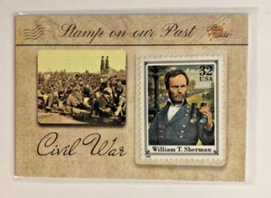 2018 The Bar Pieces of the Past Antiquity Edition Civil War Stamp Card