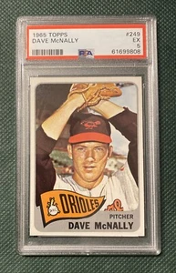 1965 Topps Baseball #249 Dave McNally PSA 5 EX-Mint Baltimore Orioles 61699808 - Picture 1 of 2