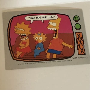 The Simpsons Trading Card 1990 #22 Bart Maggie & Lisa Simpson - Picture 1 of 2