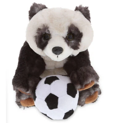 PLUSH SOCCER BALL - SUPER SOFT PLUSH - SQUAT PANDA 7 INCH - Image 1 of 4