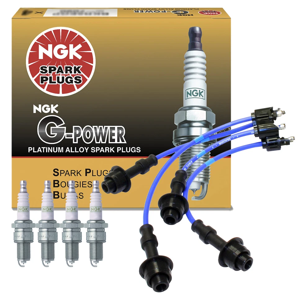 Kit de bujías NGK Wire y 4 G-Power Platinum para furgoneta Toyota Naturally Asp Foto 1 de 1