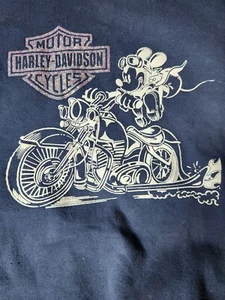 Sudadera Athletic Mickey With His Harley Davidson Moto Azul 3XL - Imagen 1 de 4