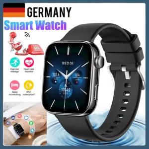 Smartwatch Damen Herren Fitnessuhr Armbanduhr mit Pulsmesser Schrittzähler Uhr - Bild 1 von 24