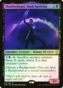 MTG FOIL Shadowheart, Dark Justiciar - Commander Legends: Battle for Baldur's - Imagen 1 de 1