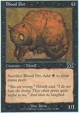 *Brom Signed* Magic: the Gathering MTG Blood Pet Sixth Edition Illus by Brom