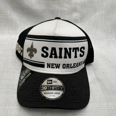 Футбольная кепка NEW ERA 39Thirty Orleans Saints NFL Establish 1967 средний размер большой - Изображение 1 из 4