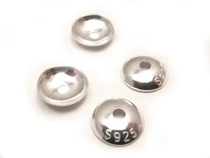 Perlenkappen. 925er Sterling Silber - Kappen. 6mm. 10 Stück - Bild 1 von 3