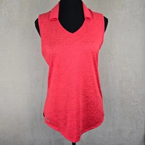 Adidas Womens Golf Tennis Sleeveless Shirt Small Bright Burnout Animal Print - Picture 1 of 7